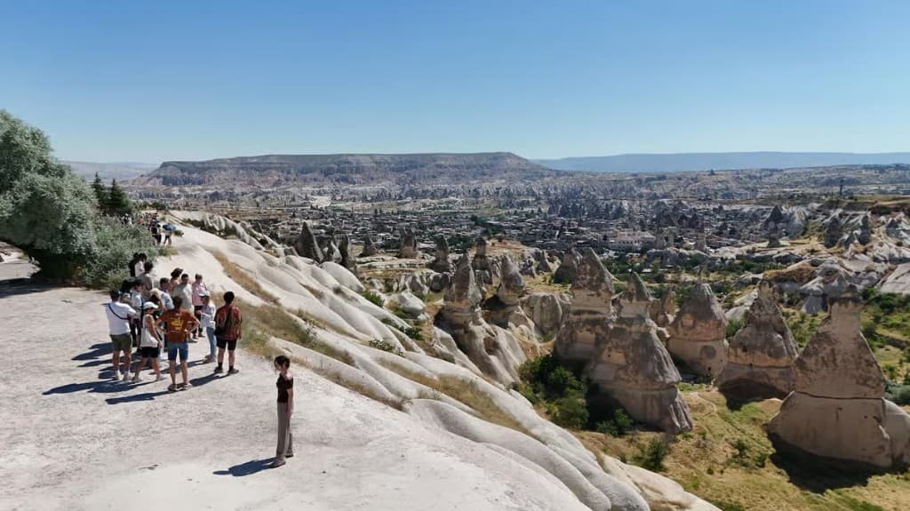 Göreme panorama of fairy chimneys on the bookable Cappadocia Green Tour from The Owl Cave Hotel, Göreme, Cappadocia