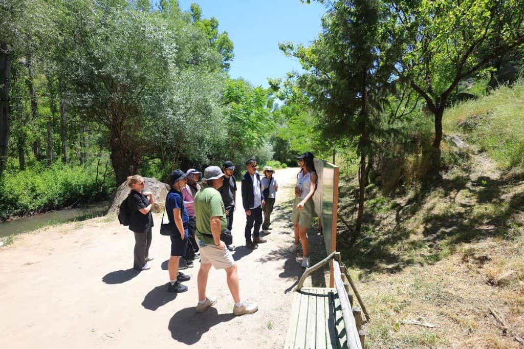 Guided walk along the Melendiz River in Ihlara Valley on the Cappadocia Green Tour from The Owl Cave Hotel, Göreme